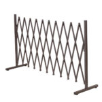Expandable Barrier Gate – Metal Security Fence 330cm Brown - Image 3