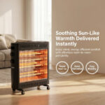 Infrared Quartz Electric Radiant Heater – 2200W Portable Freestanding Panel - Image 5